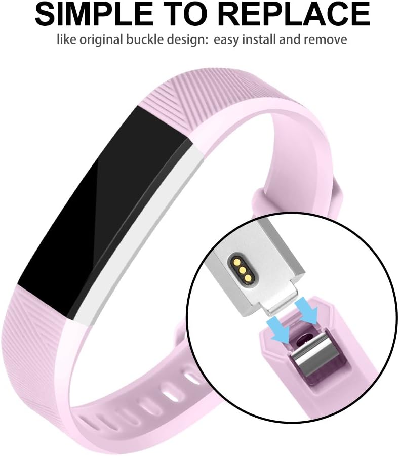POY Compatible Bands Replacement for Fitbit Alta/Fitbit Alta HR, Adjustable Sport Wristbands for Women Men