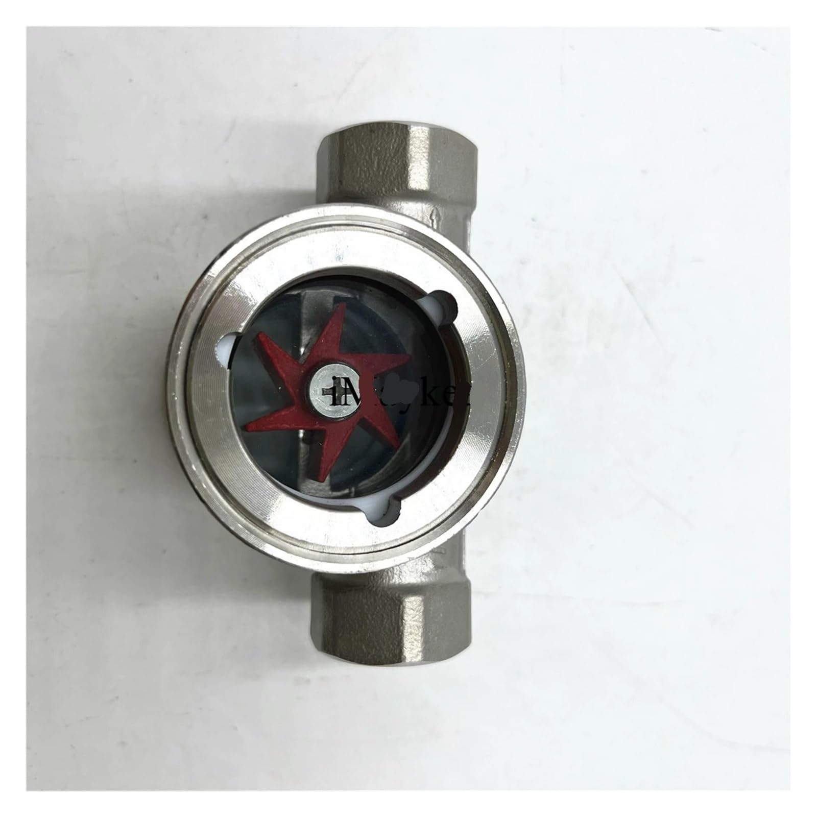 Indicador de flujo de agua de mirilla de acero inoxidable 304 con impulsor de PTFE - Tamaños de rosca NPT 1/4", 3/8", 1/2", 3/4", 1"(1In)