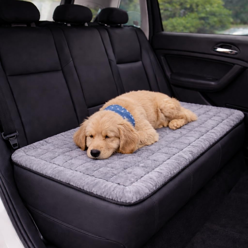 Dog Bed for Back Seat - Comfortable, Padded, Non-Slip Design for Car, Truck, RV, Van - Ideal for Travel - Durable & Easy to Clean - Universal Fit for Most Vehicles - 54" L x 24" W