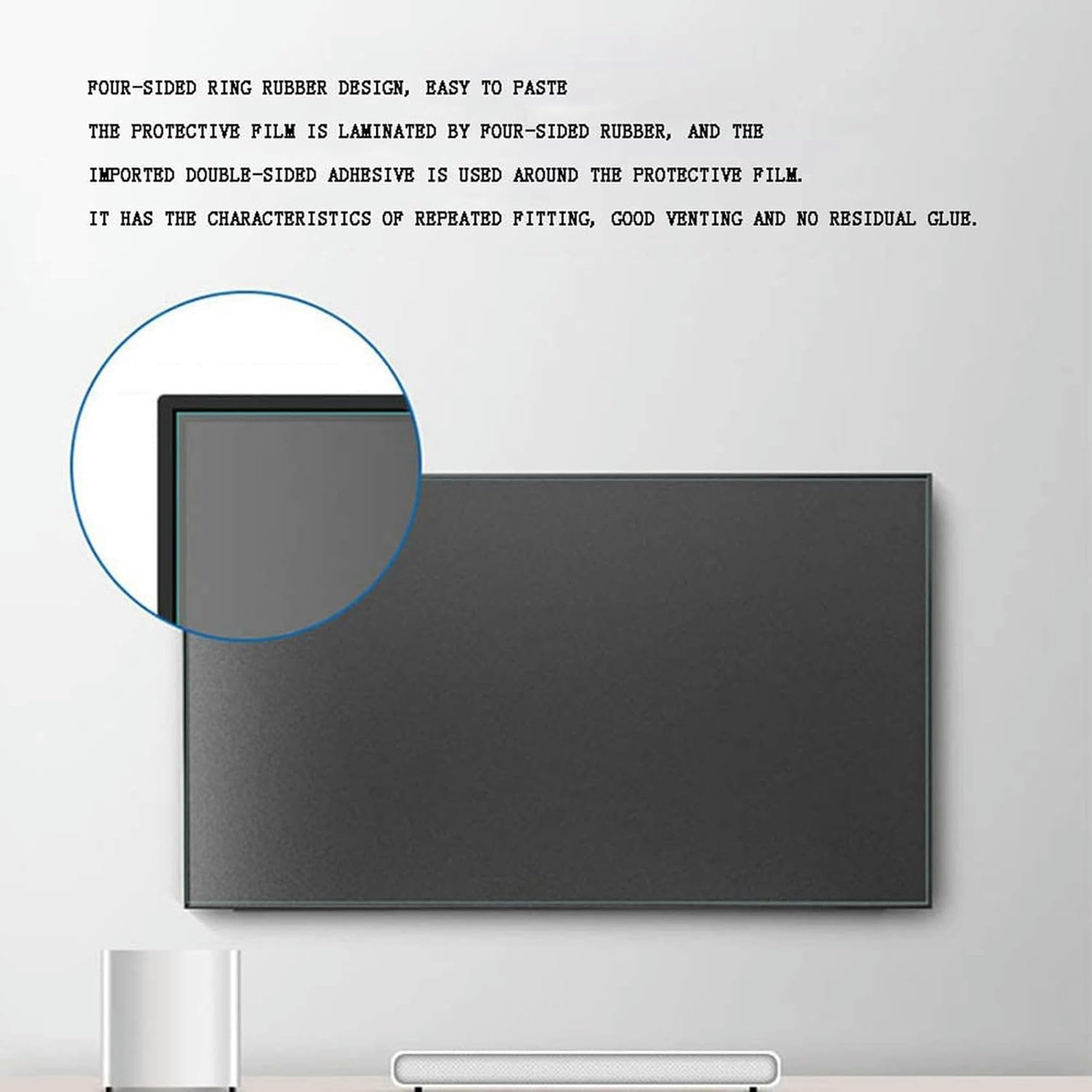 46-Zoll-Displayschutzfolie für LED-Smart-TVs, schützt die Augen, blendfrei, antiblaues Licht, Kratzfest, für LCD, LED, OLED und QLED 4K HDTV,