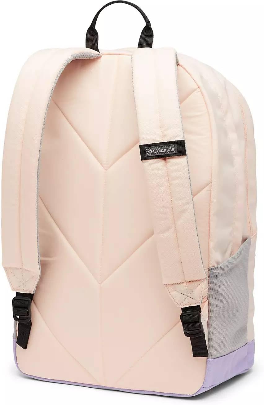 Columbia Unisex Zigzag 30L Backpack, Peach Blossom/Frosted Purple, One Size