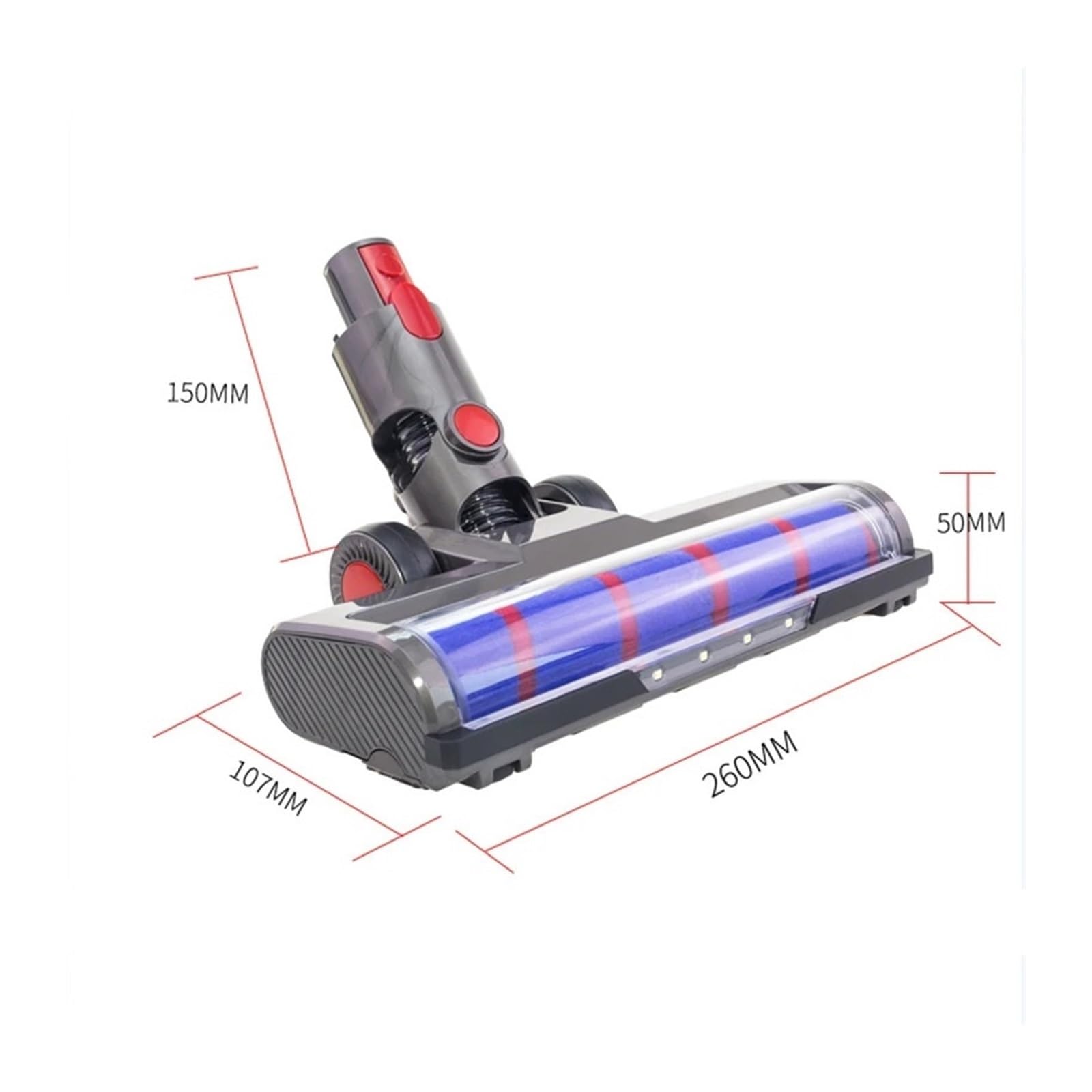 Piezas de aspiradoras, cepillo de rodillo inalámbrico, cabezal limpiador, cepillo de repuesto, Compatible con Dyson, V7, V8, V10, V11, V15