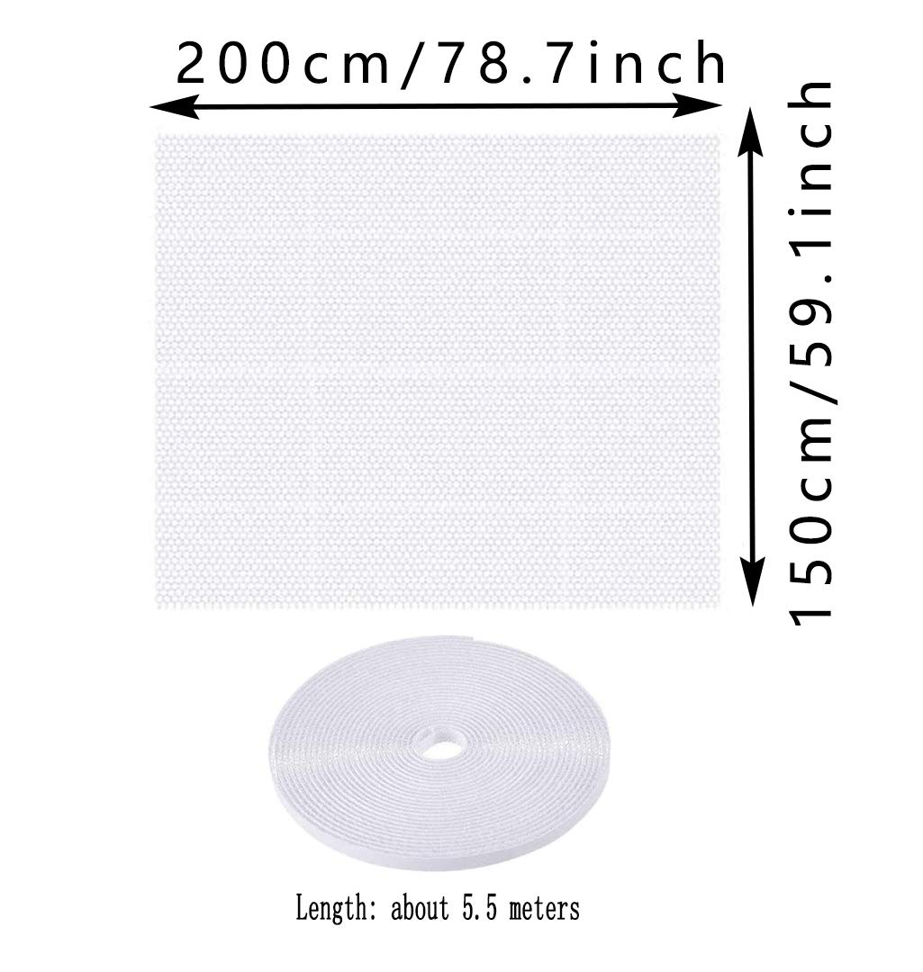 Muggennet voor ramen, insectengaas voor ramen, 3 verpakkingen (1,3 m x 1,5 m) met 3 rollen zelfklevende tape (zwart