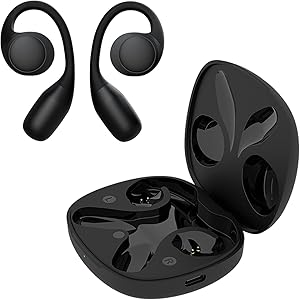 SPC Boost Pro Open-Ear Wireless Bluetooth Headphones with ENC Noise Cancelling | 30h Battery | Google Fast Pair | Dual Connection | IPX4 | Touch Control and Voice Assistant – Black