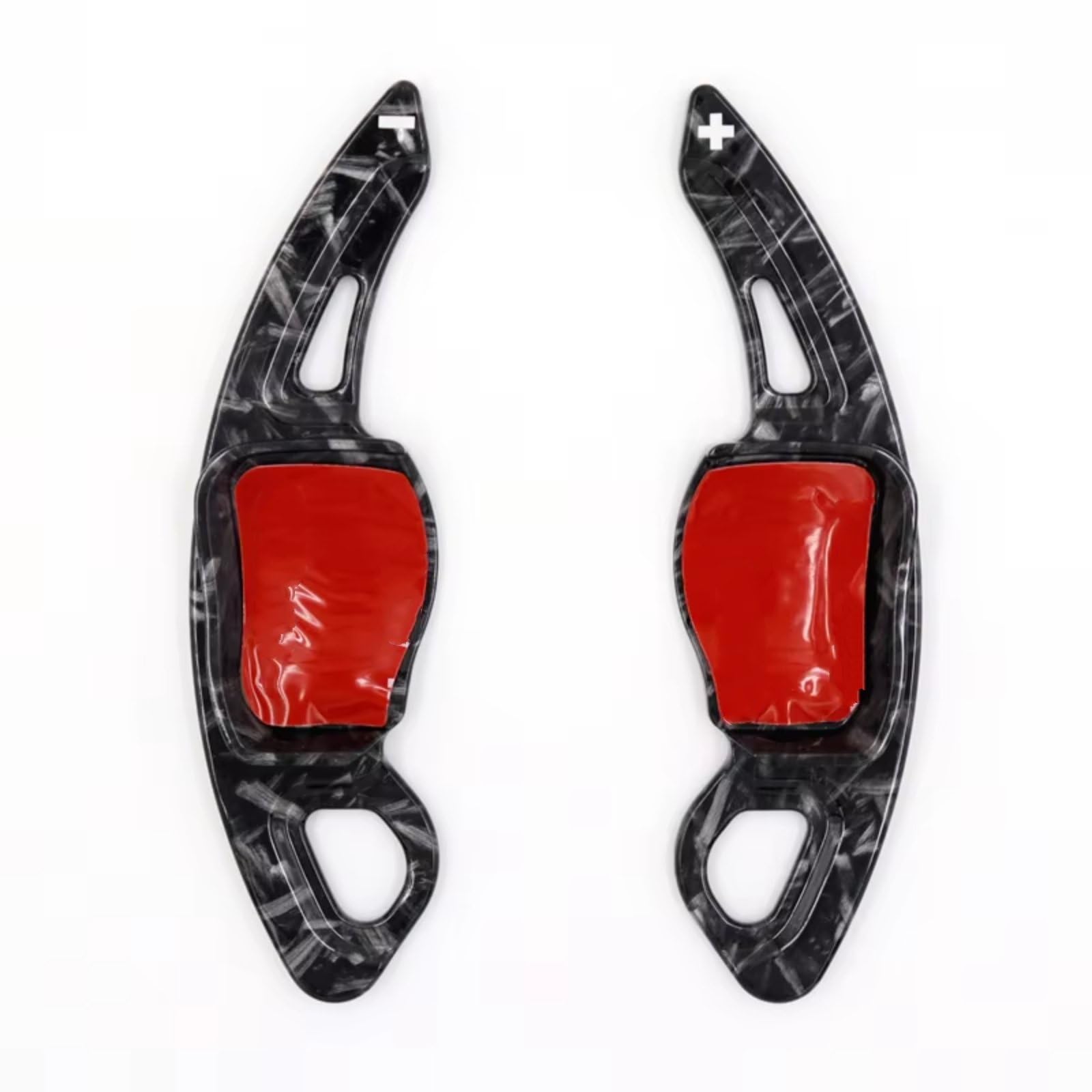 YMNHBIK Gear Shift Paddles Compatible with VW for Golf Mk6 for Jetta SportWagen for Vento for Variant 5K 2008-2013 Wheel Shift Paddle Extension Shifters(Forged Carbon)
