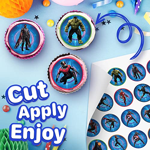 30 X Edible Cupcake Toppers - Aven-Gers 2021 Themed Collection Of Edible Cake Decorations By Endless Choices #TOP1