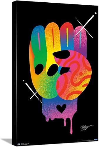 Trends International Jason Naylor - Fist of Color Canvas Wall Poster