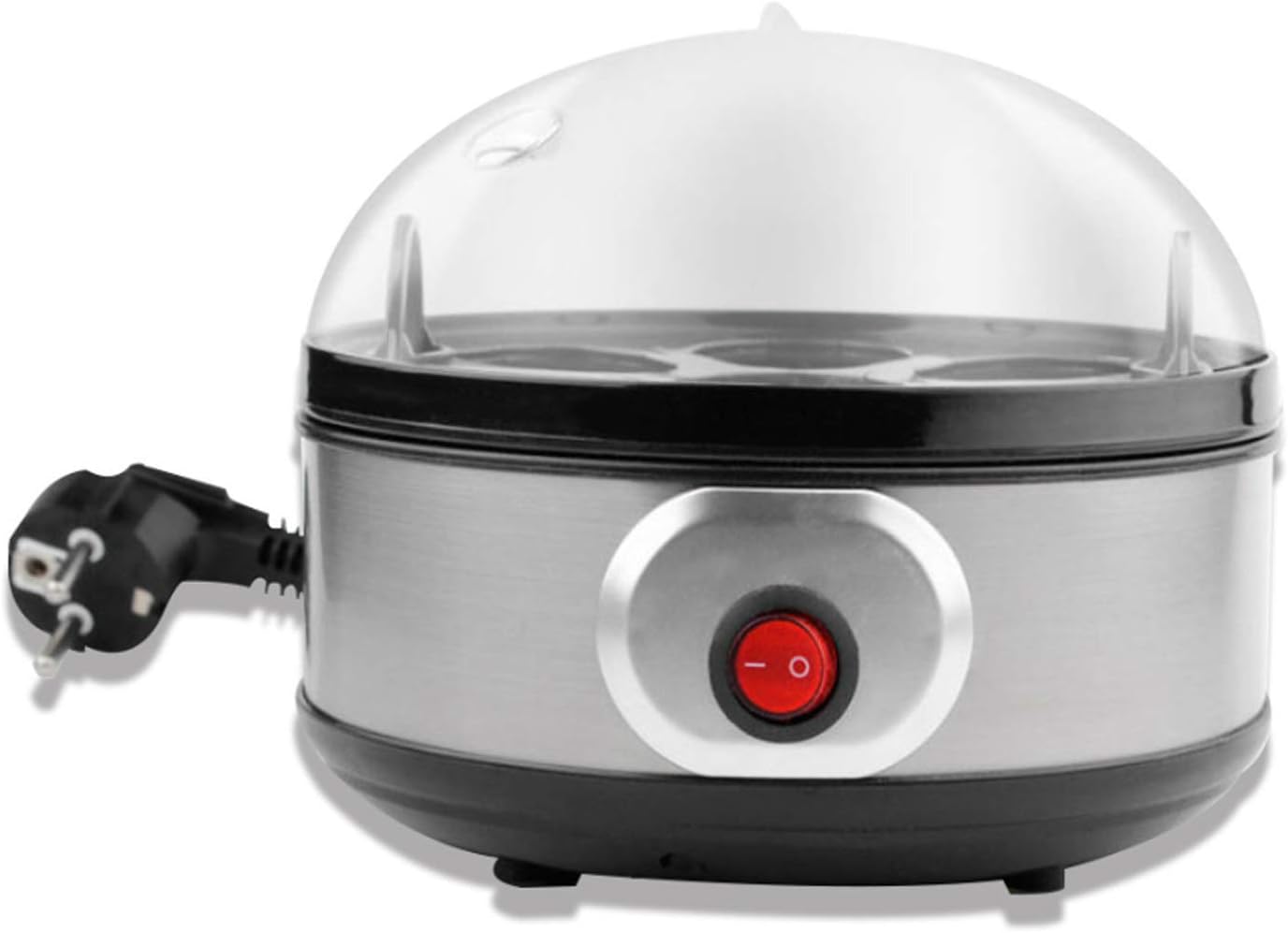 MILECN Egg Cooker,Automatic Electric Stainless Steel 7Egg Capacity
