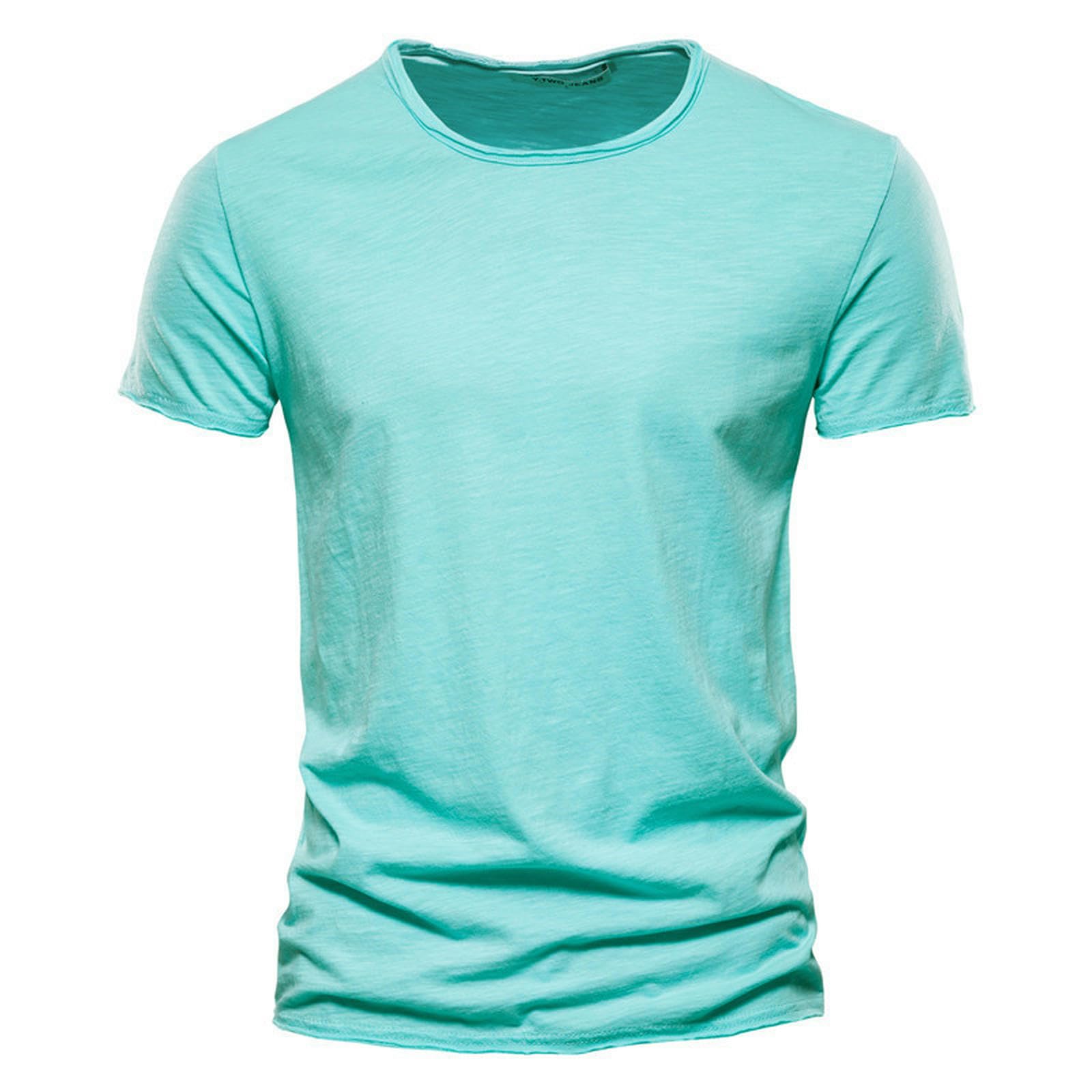 T-shirt d'été à manches courtes col en V homme style américain léger S