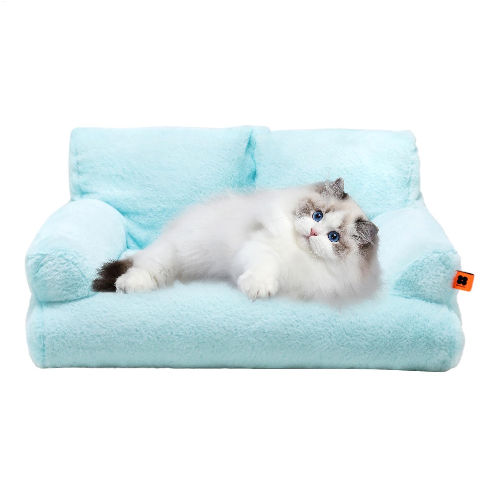Lit pour chat lavable avec dessous antidérapant en peluche chaude