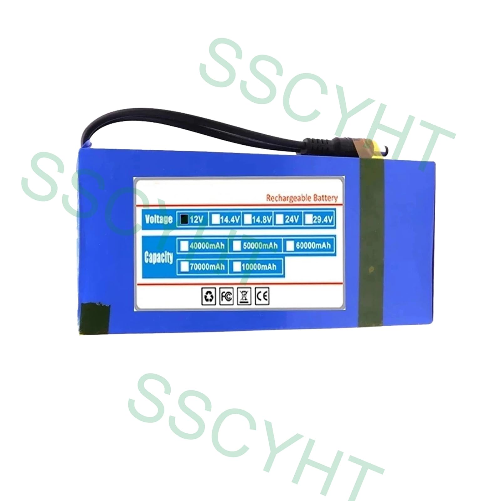 Polimerowa bateria litowa DC12V 10Ah Akumulator litowo-jonowy z ładowarką do 12 V Elektronarzędzia Zabawki elektryczne Taśma LED Lampa słoneczna Bateria zapasowa