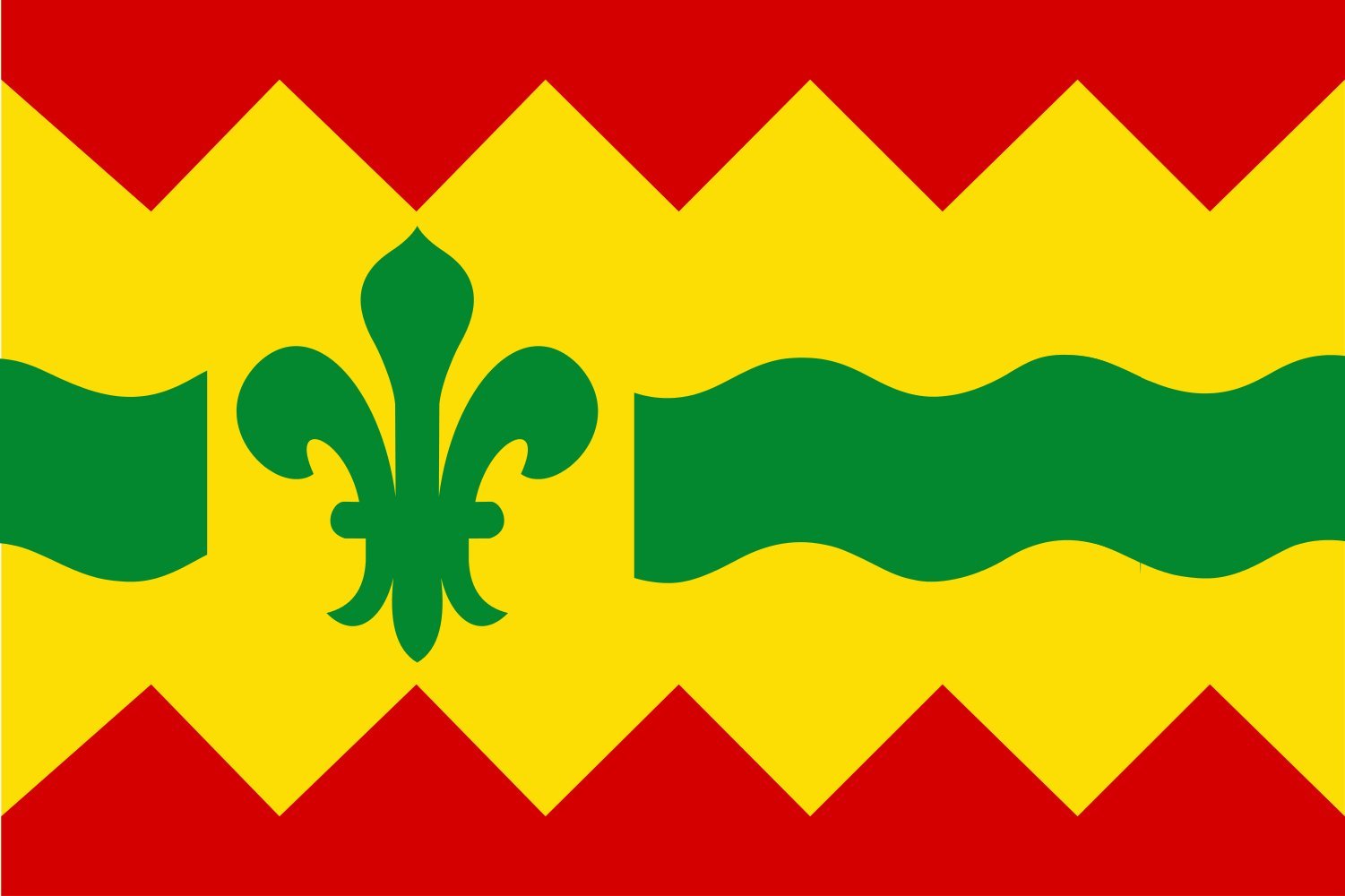 Drapeau Large Boornbergum en Kortehemmen vlag avec finitions renforcées