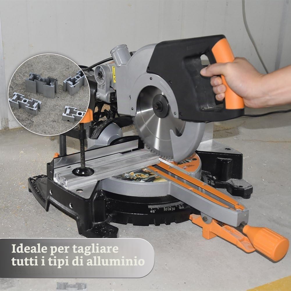 METAK HM - Lama per sega circolare 254 x 30 mm, 80 denti per alluminio, multi-materiale, 254 x 30, ideale per legno, laminato, MDF, plastica e rame, compatibile con Metabo, Bosch e molte altre marche