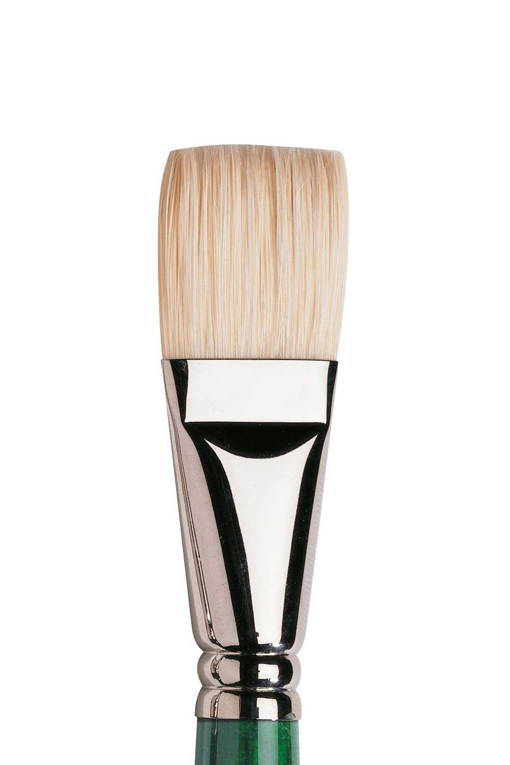 Winsor & Newton - Pinceles Winton para óleo o acrílico, pelo de cerda, mango largo, plano corto nº 14 (5973714)