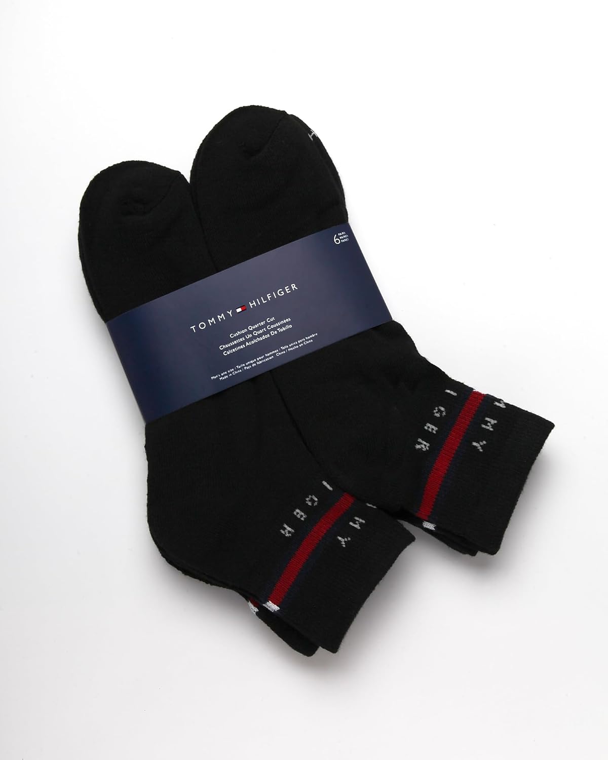 Tommy Hilfiger Men's Breathable Cushioned Quarter Socks - 6 Pack - Image 4