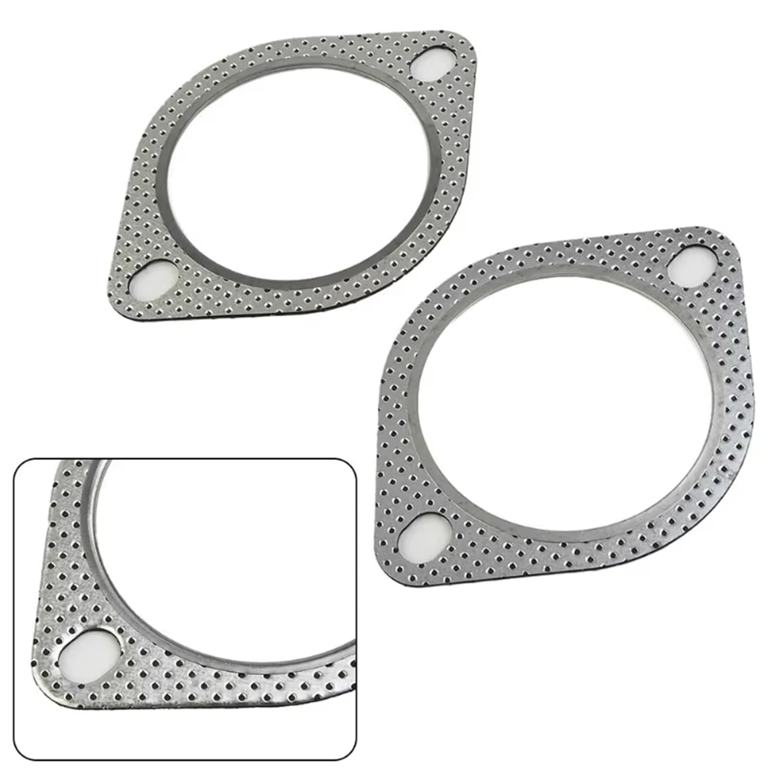 Guarnizione valvola EGR 2 Pezzi 76 Mm Flangia Guarnizione Tubo Di Scarico Auto Metallo Multistrato Rinforzato Accessori Per Automobili
