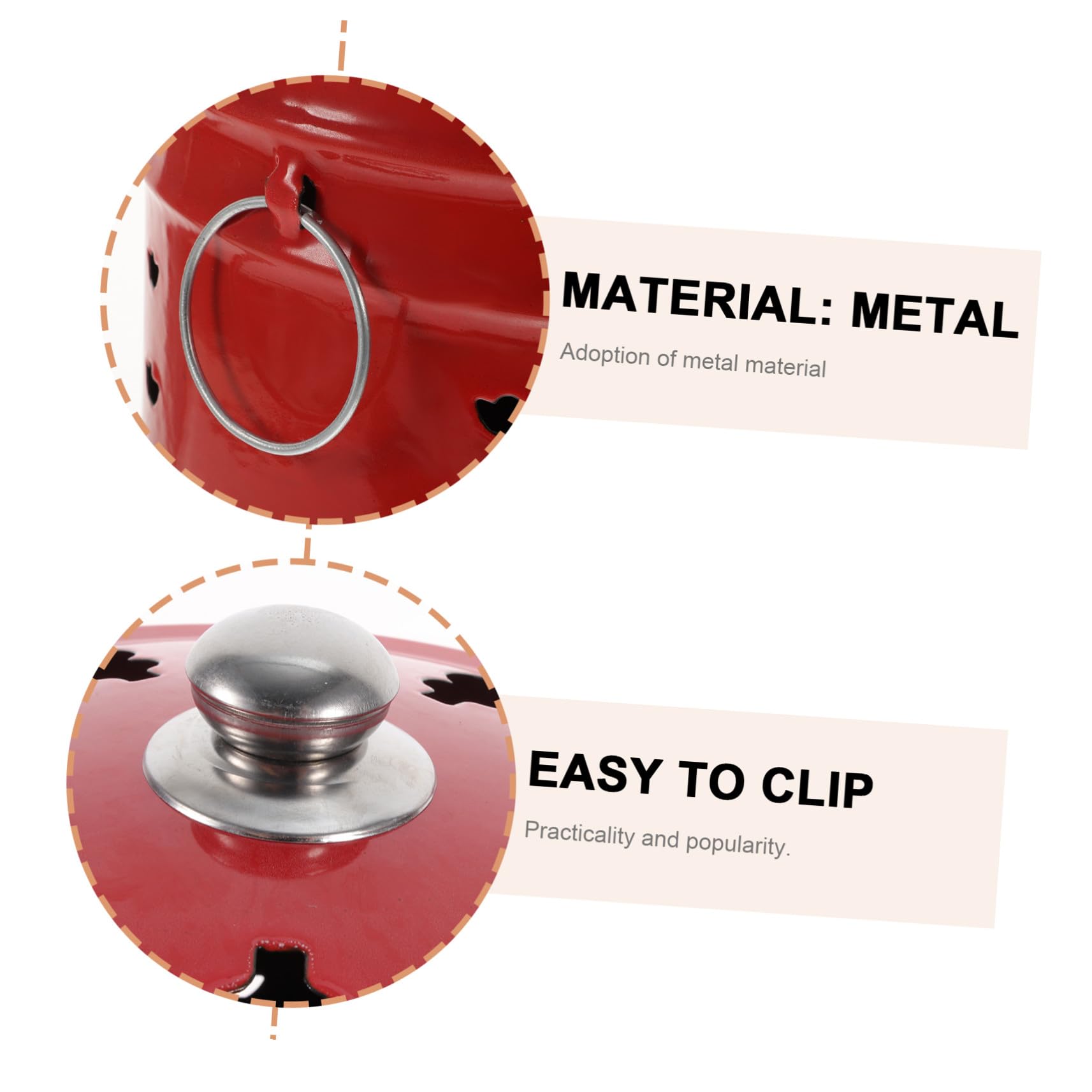 Cubo para Quemar Papel de Esmalte Rojo Duradero para Incineración | Ventilación para Mejor Combustión, Uso en Jardín y Hogar, Ayuda a Mantener Orden Estilo Aleatorio