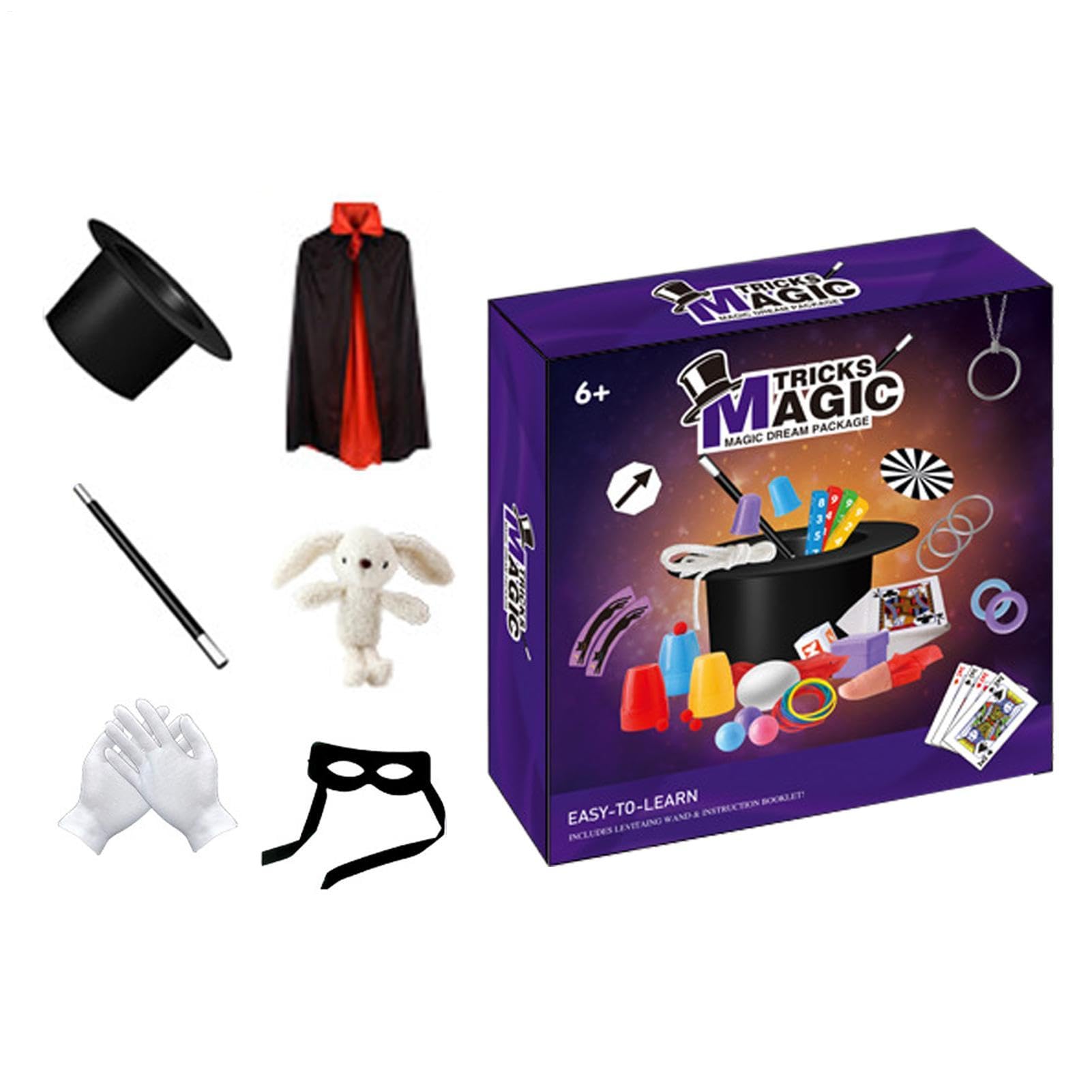 Kit magico per bambini con bacchetta e guanti, giocattoli educativi