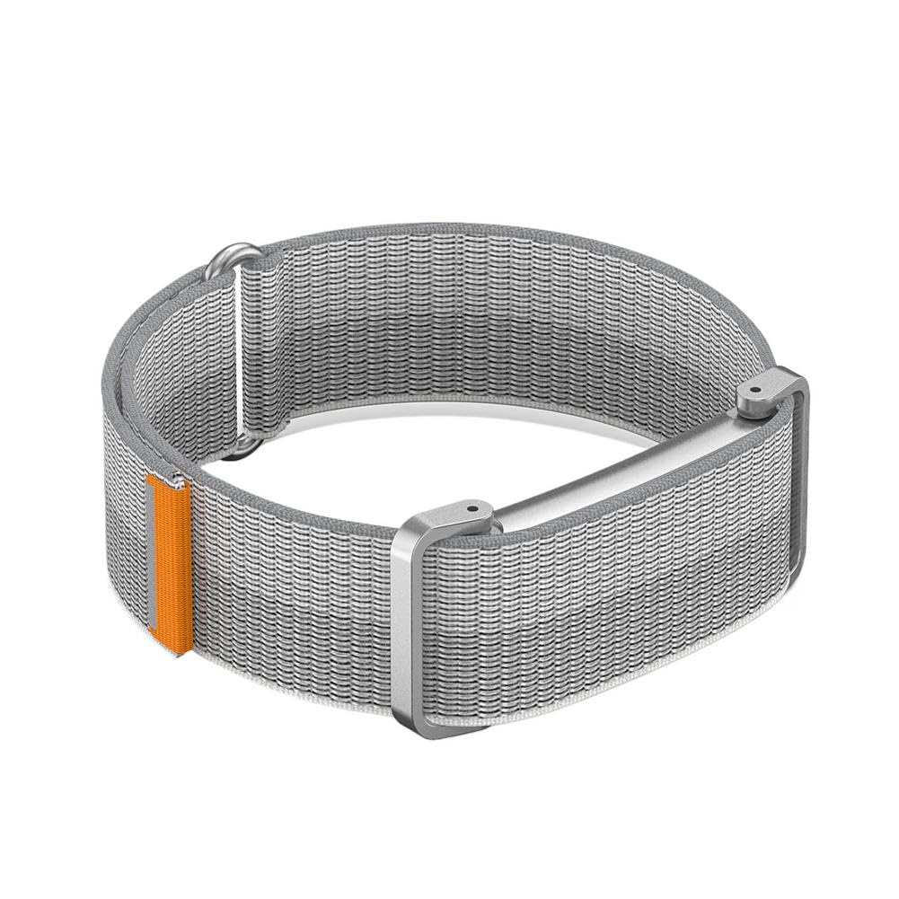 EIRZNGXQ Nylon Band Replacement for Google Fitbit Air, Soft Breathable Adjustable Band Replacement Strap for Women Men (Phantom Silver 1pcs)