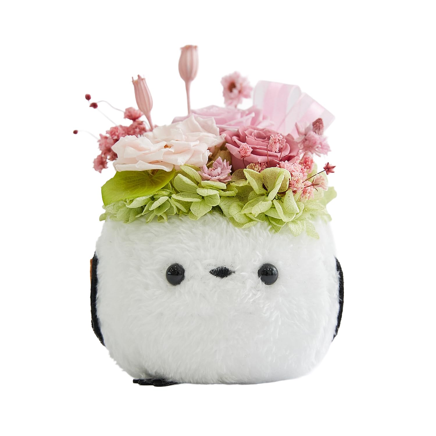 Amazon｜花冠seina プリザーブドフラワー ふわふわ森のシマエナガ