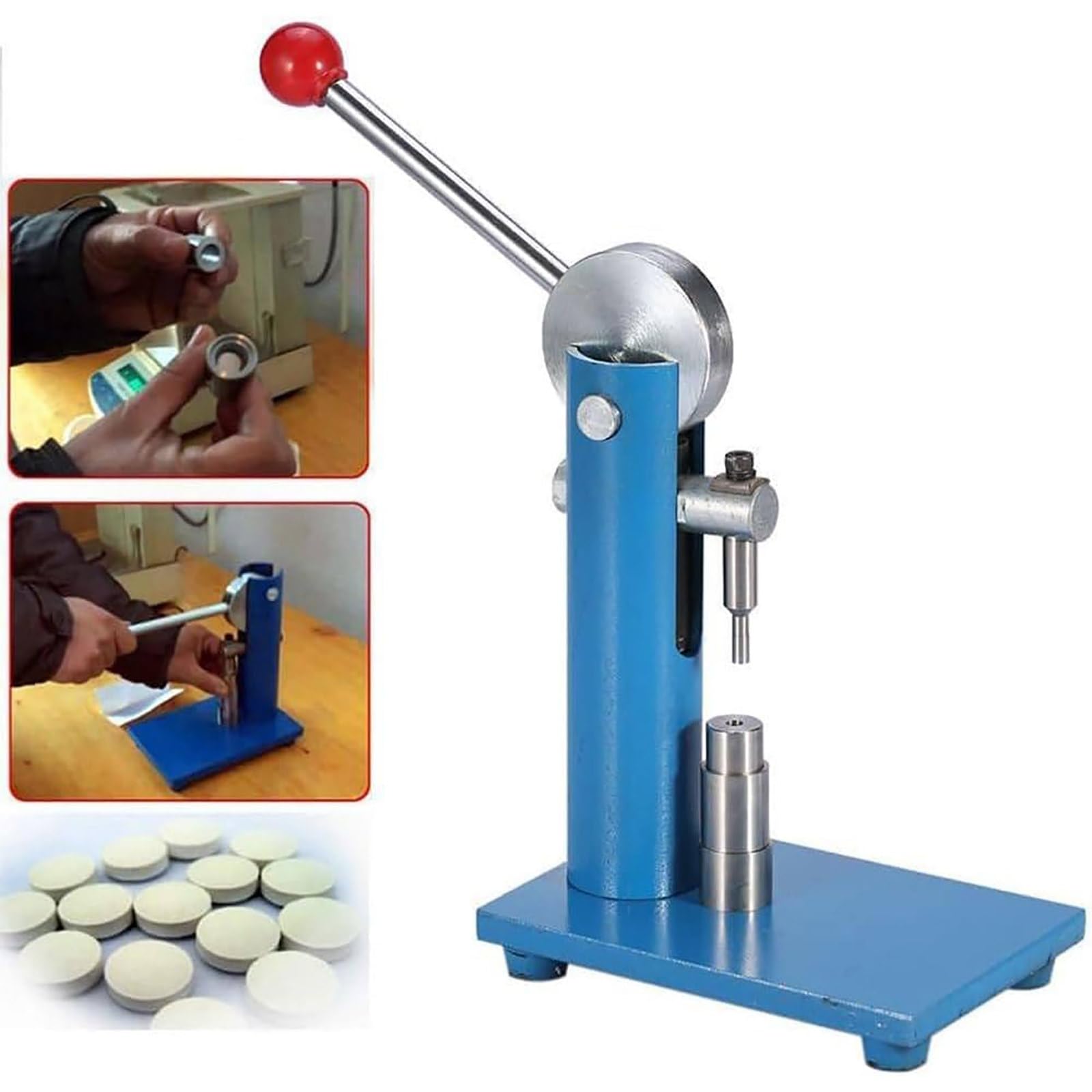 Prensa Manual De Tabletas De 3mm-12mm: 400 Kg De PresióN, Prensa De Tabletas De Palanca, Prensa De Tabletas De Polvo De Laboratorio, para Dulces, Tabletas De Leche, PíLdoras 10mm