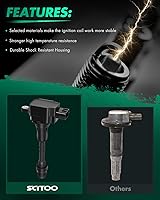 Vista 2 de Paquete de bobinas SCITOO de 8 bobinas de encendido, para Infiniti Q45 4.5L 2002 2003 2004 2005 2006, para Infiniti FX45 4.5L 2003 2004 2005 2006