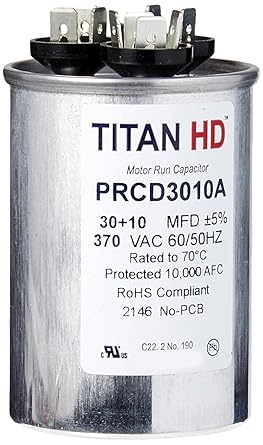 Packard Titan Hd 30+10Mfd, 370V, Round Prcd3010A