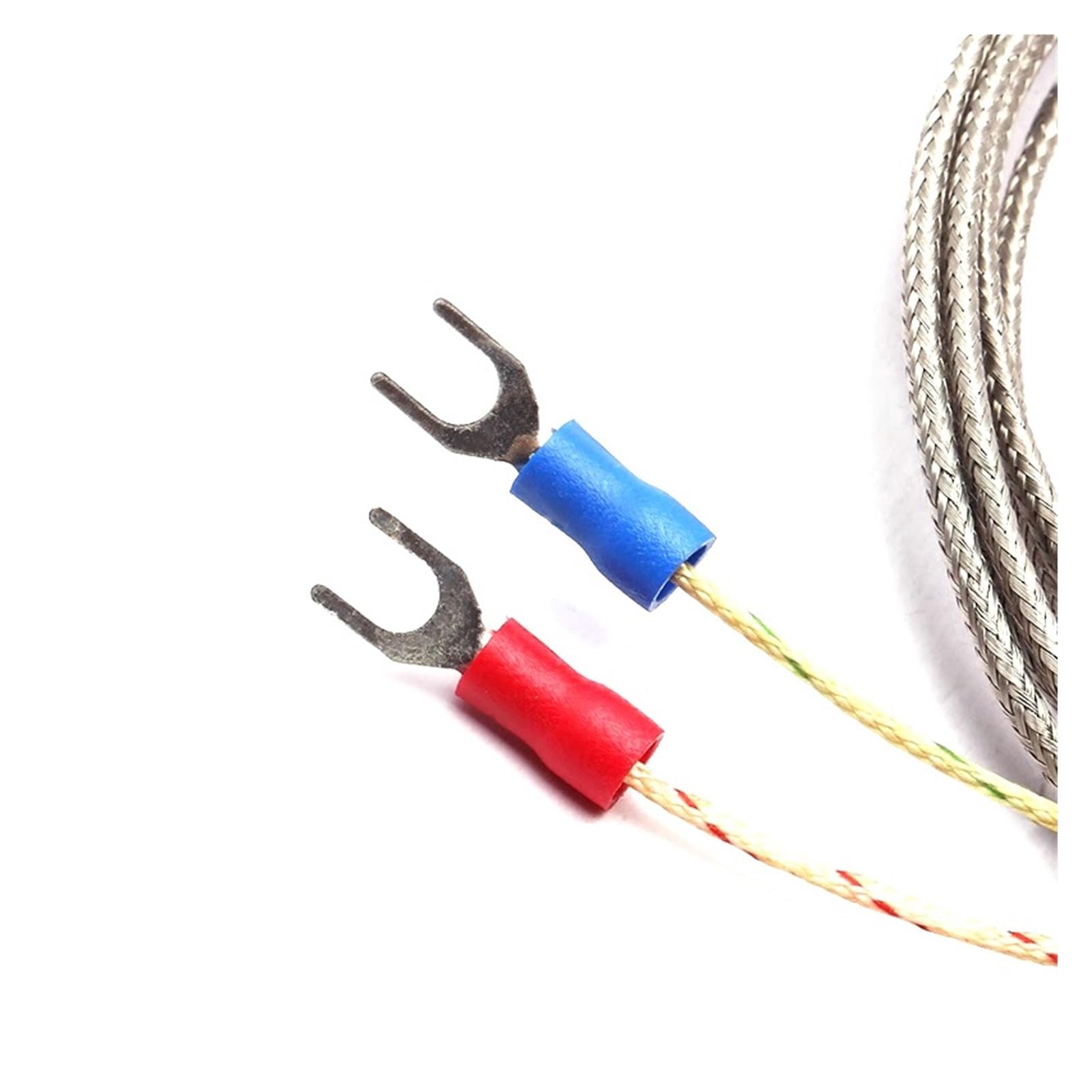 Czujnik temperatury CG K typ K opancerzony termoelement WRNK-191 średnica 1/1,5/2/3/4/5 mm, elastyczna sonda czujnika temperatury z kablem 1,5 m (próba 1,5 mm, 200 mm)