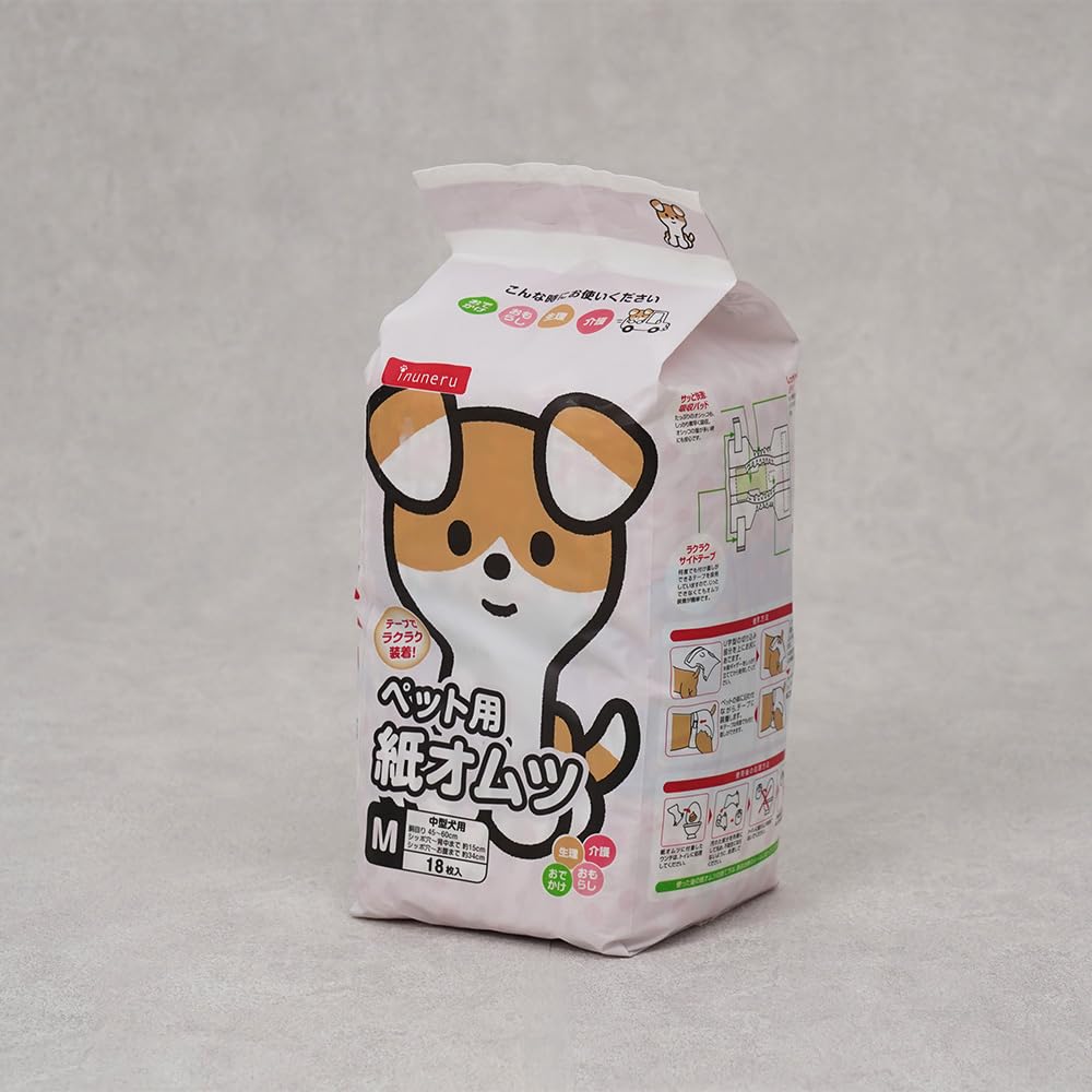 Amazon.co.jp: イヌネル (inuneru) 紙オムツ M 犬用 18枚 : ビューティー