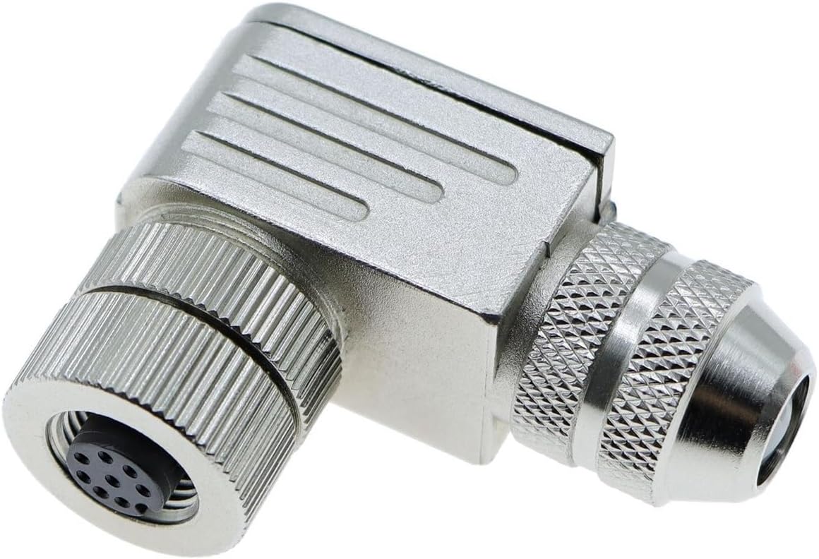 M12 Connector 4 5 8 core pin Hole Needle Right Angle Bevel Assembled Screw Wiring(M12 4 pin Straight Male Screw Connection)