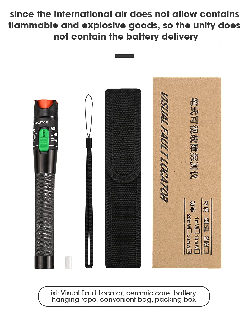 4in1 Li-lion Battery Optical Power Meter,Visual Fault Locator Network Cable Test,Optical Fiber Tester 5km 15km VFL - View #6