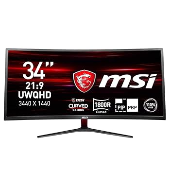 カッケー様MSI 湾曲ゲーミングモニター MAG 342CQ Amazon.co.jp: MSI Optix MAG341CQ 湾曲 34インチ ゲーミング