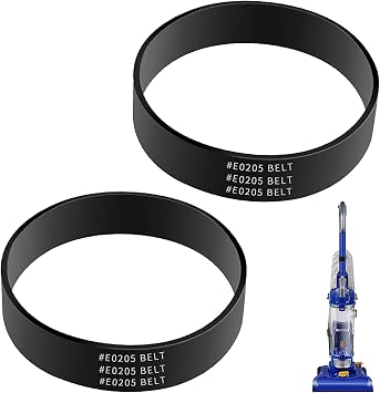 KEEPOW E0205 Vacuum Belts Replacement Fit for Eureka PowerSpeed Bagless Upright Cleaner NEU182b NEU181 NEU180 NEU188a NEU182a NEU192 NEU186 NEU188 NEU190 Series, 2 Pack
