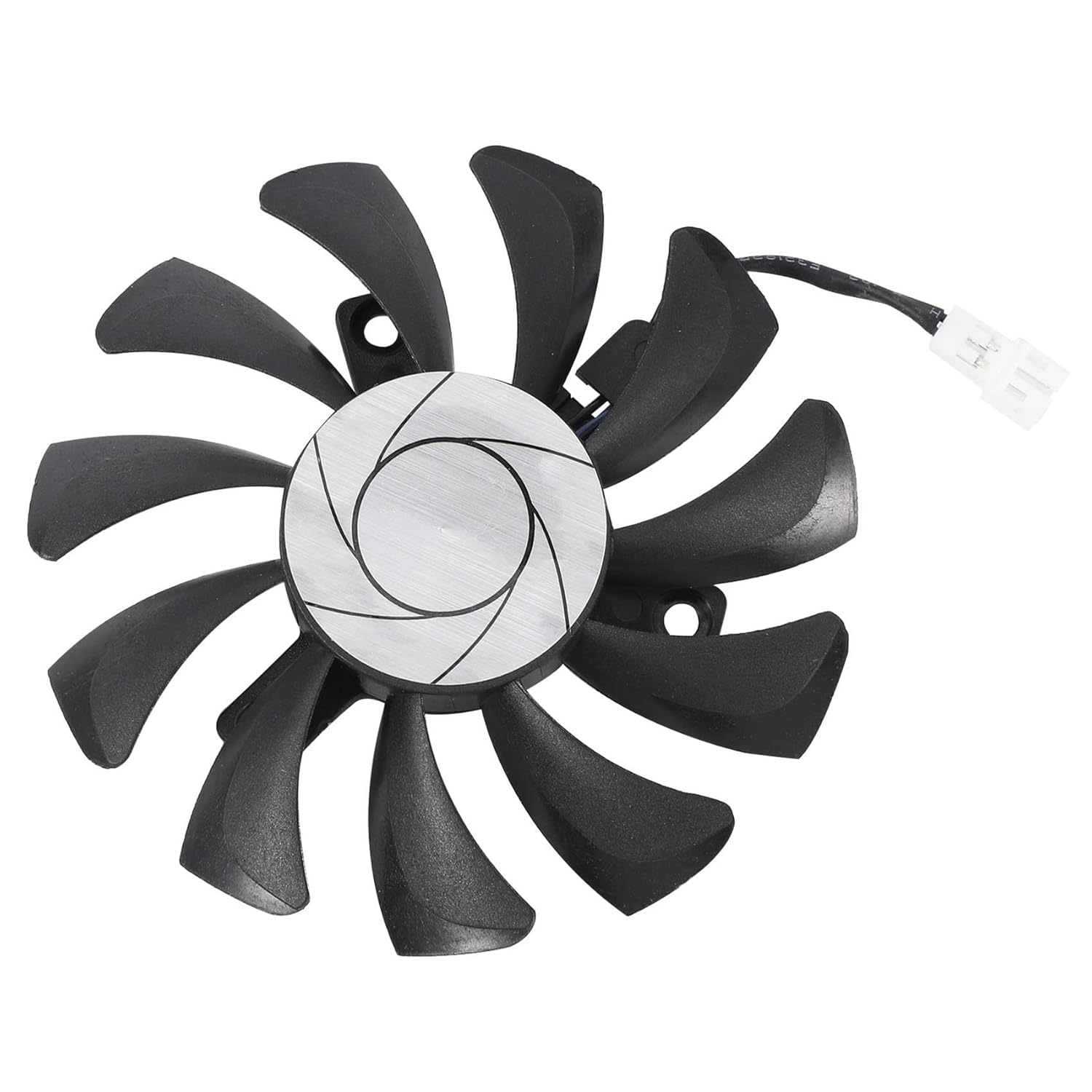Pmkvgdy HA8010H12F-Z 75 mm 2 pines GTX1050Ti GPU Cooler Ventilador doble para Geforce GTX 1050Ti GTX-1050-Ti-4GT-OC (1 unidad)