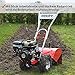 HECHT Benzin-Gartenfräse 750 Motorhacke Kultivator Bodenhacke Bodenfräse Fräse (Motorleistung: 4,7 kW (6,5 PS), 50 cm Arbeitsbreite, 4 Kreisel mit je 4 Messern)