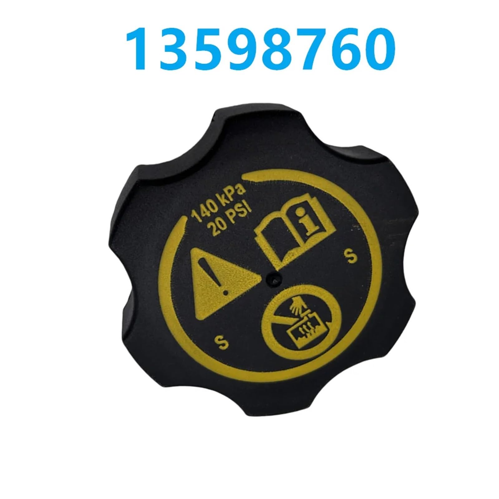 tapa del radiador Radiador refrigerante de sellado tanque coche, 1/5/10 Uds., para Opel, para Buick, para Chevrolet 13502353 Reemplazar(10 pcs)