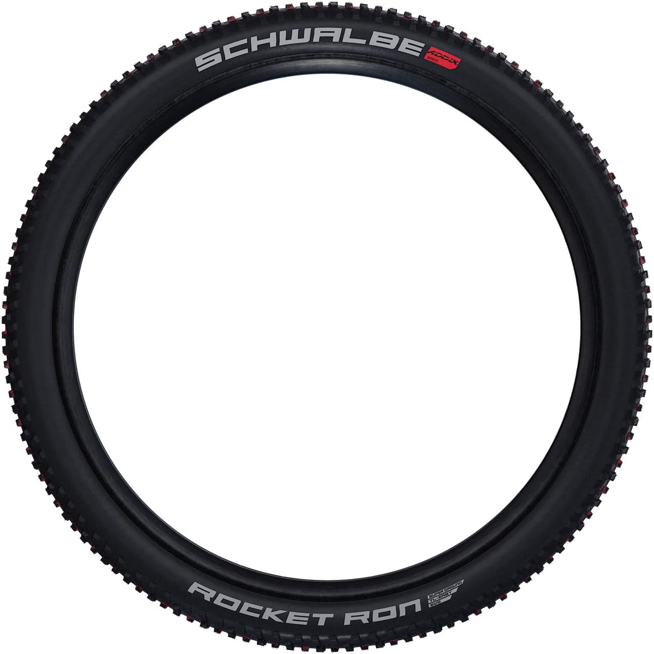 SCHWALBE - Rocket Ron Cross and XC Race Tubeless Folding Bike Tire | 27.5 x 2.25 | Evolution Line, Super Ground, Addix SpeedGrip | Black