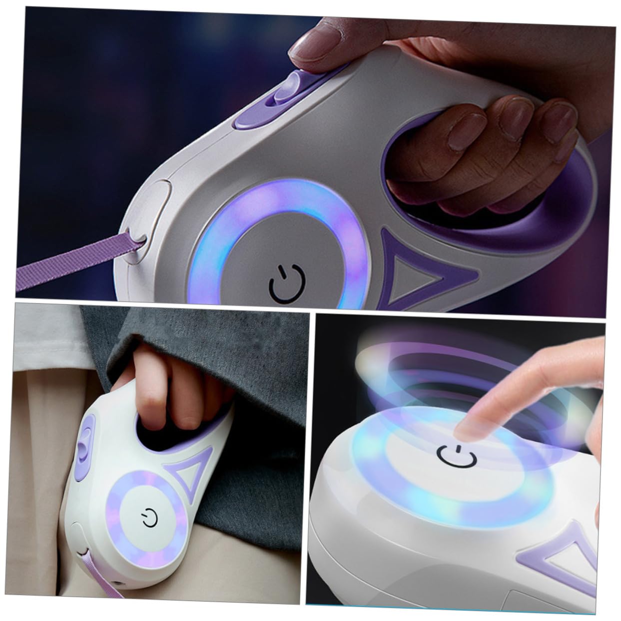 Happyyami Retractable Dog Leash Mit -Funktion Automatisches Flexibles Design Für Training Und Jogging Lange Strapazierfähige Und Leichte Hundeleine