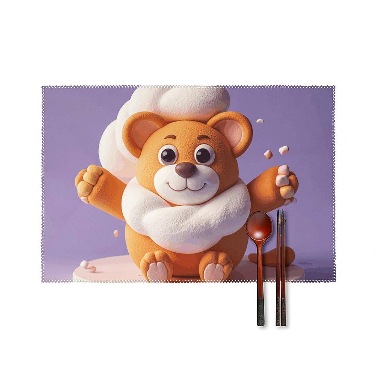 Set de table coton animaux pour éveiller l'appétit et le sourire de vos enfants