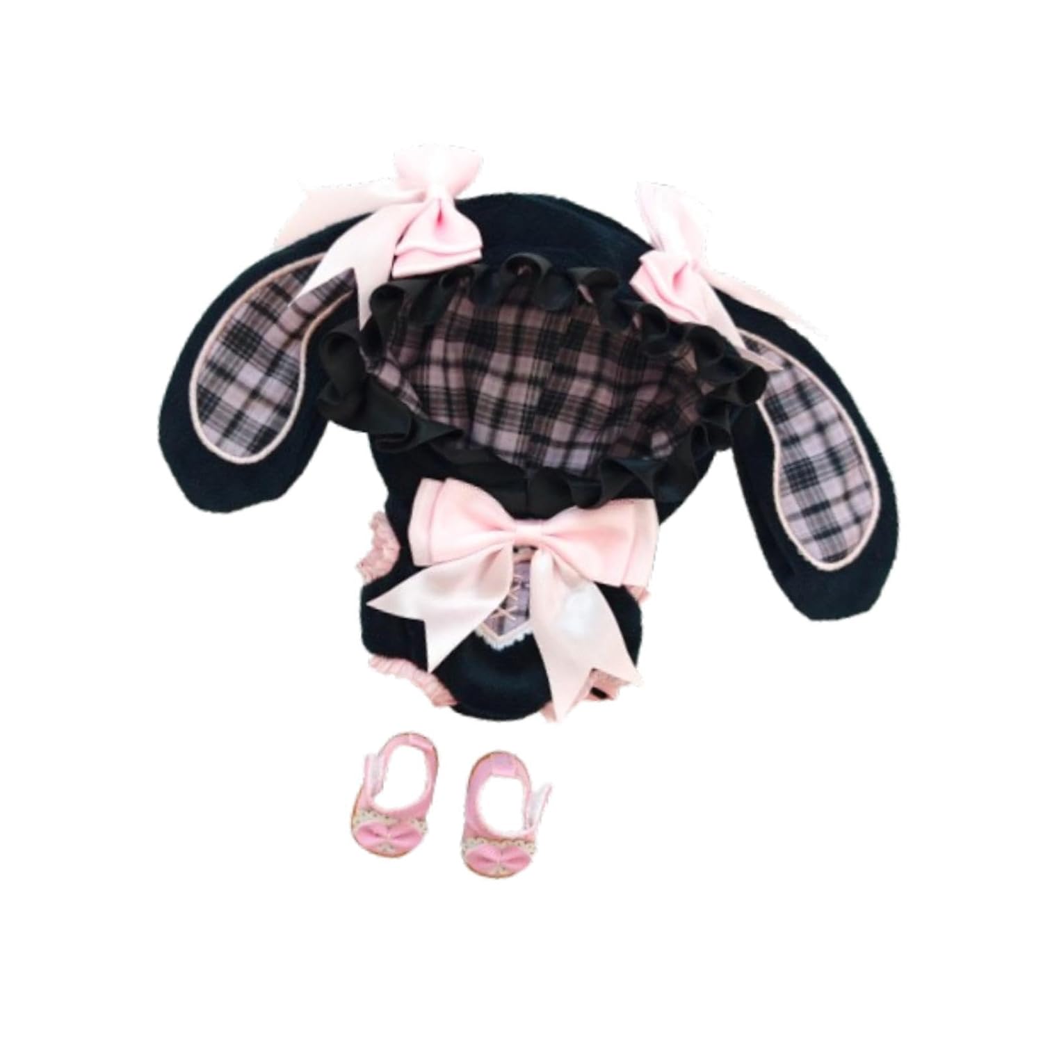 THE STYLE SUTRA 15cm 17cm Plush Doll Clothes Doll Hooded Bodysuit Cute for Gift Little Girls Pink 4 61IM3ukf3mL. SL1500