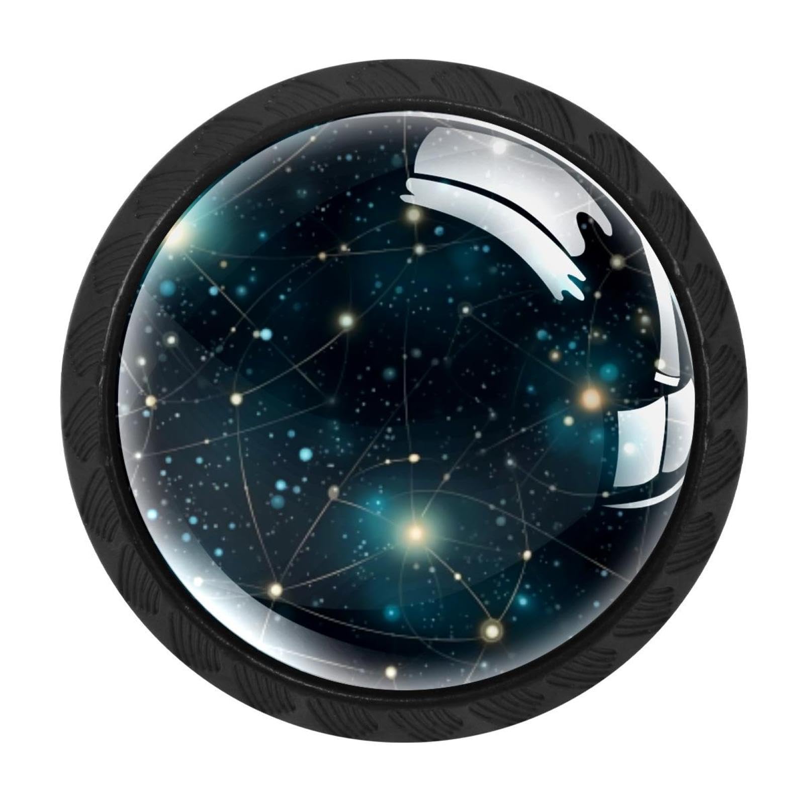Chenzzzz Multicolored 19 4 Pieces Gemini Zodiac Signs Drawer Knobs, 35Mm Black Cabinet Knobs, Drawer Pulls And Knobs, Dresser Drawer Knobs, Cabinet Hardware Kitchen Cabinet Knobs