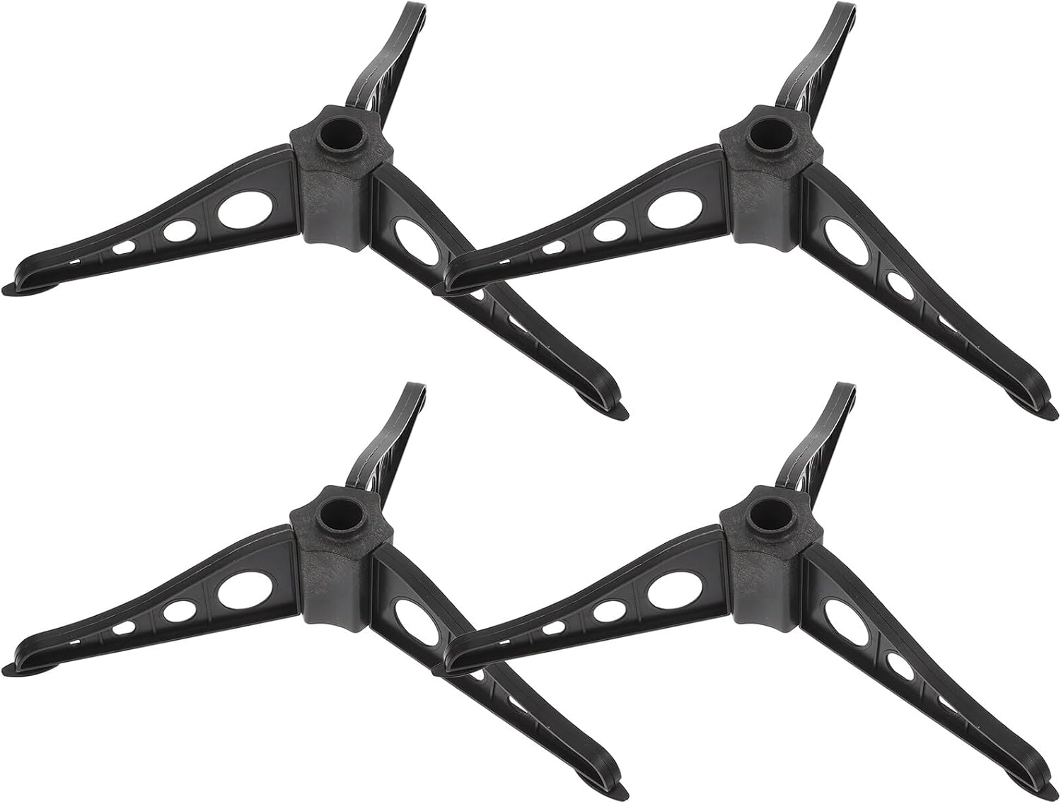 FUOYLOO 4pcs Artificial Christmas Tree Stand Feet Abs Material Detachable Dark Green Bracket for Trees Stable Support Pedestal for Holiday Party Decorations