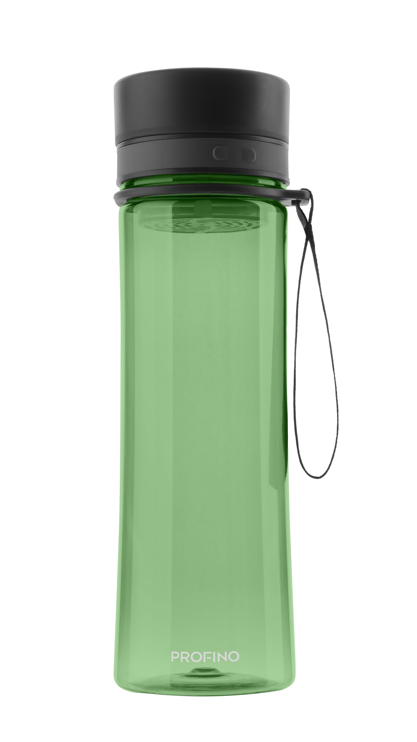 PROFINO Infuze Leak-Proof Drinking Bottle with Fruit Insert/Strainer, 600 ml, Bottle with Wide Opening for Easy Filling and Cleaning, Dishwasher Safe, Transparent, BPA Free