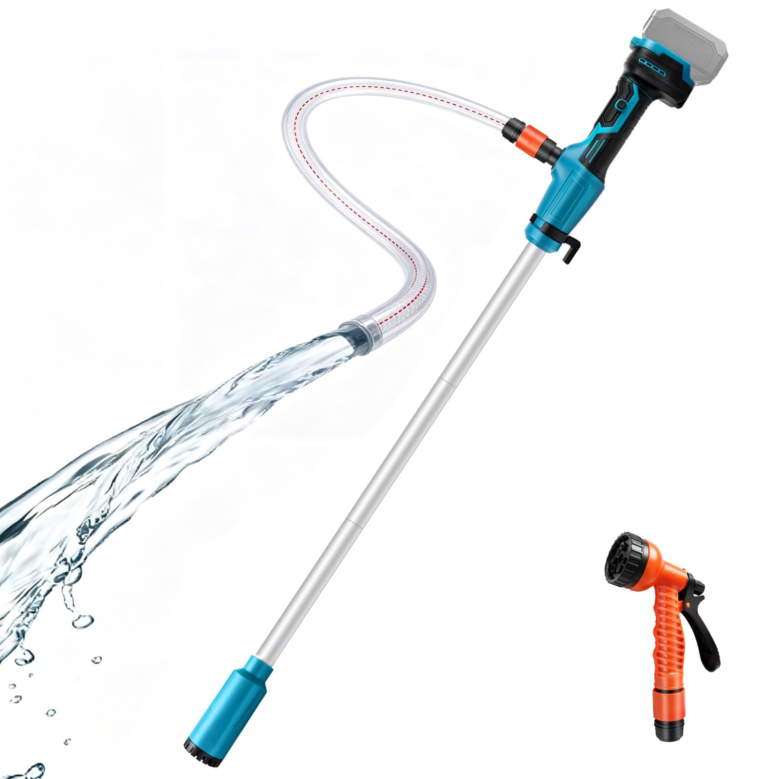 Akku Regenfasspumpe Wasserpumpe kompatibel mit Makita 18V Akku