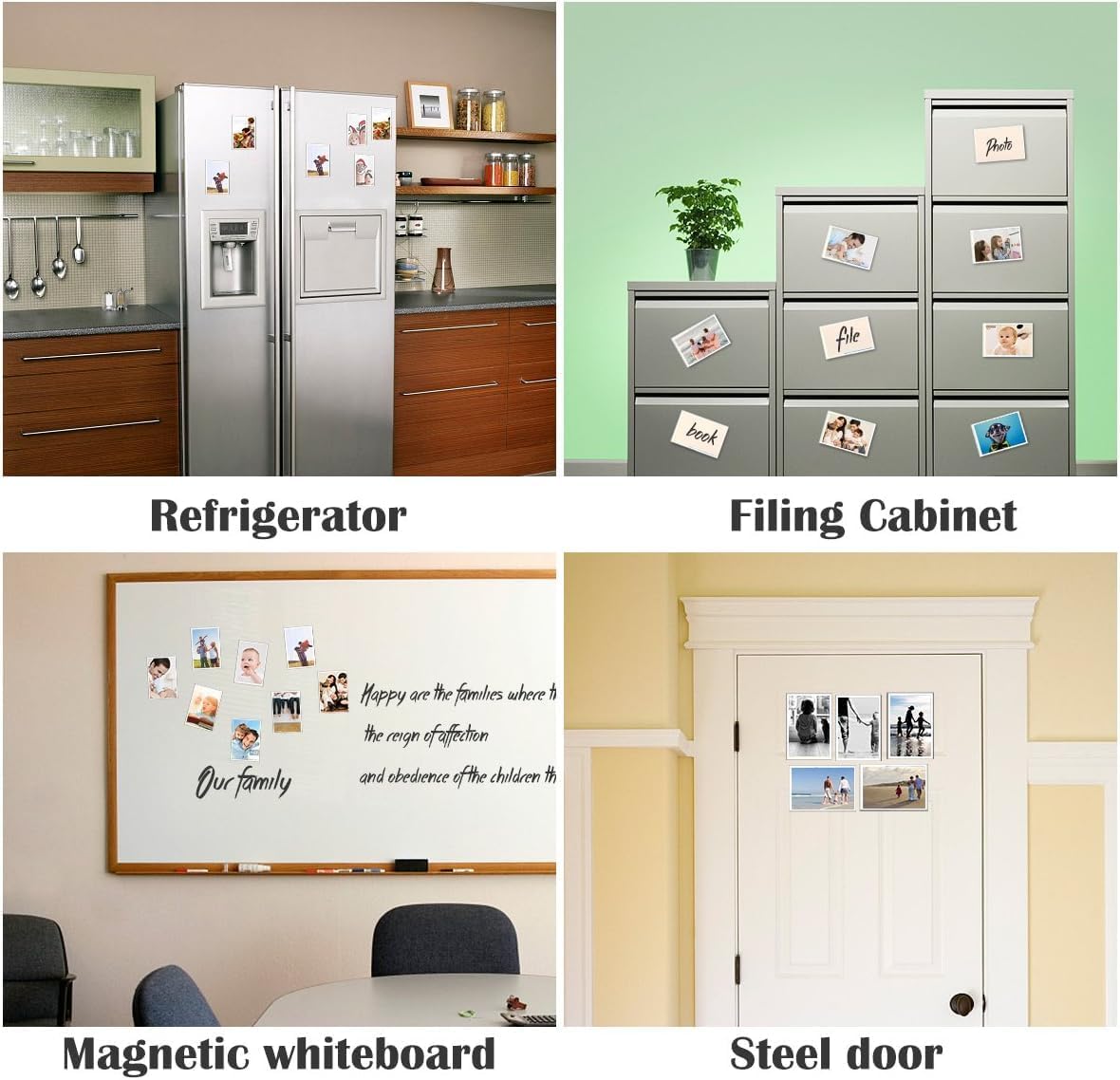 Magnetic frame (12, White, 4X6)