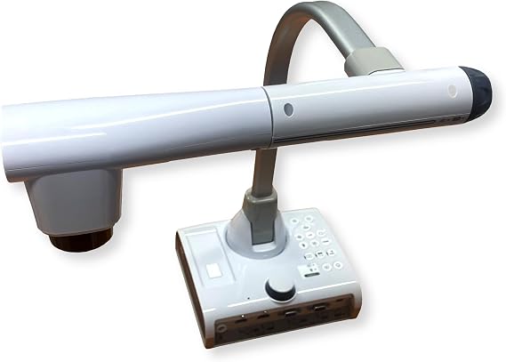 Elmo 1380 Model TT-12G Interactive Document Camera, 4K Ultra HD, 12MP Sensor, Built-in Mic, Multi-Angle Flexible Arm, HDMI/USB/VGA, 192x Zoom, for Classroom Distance Learning, Replaced 1379 TT-12W