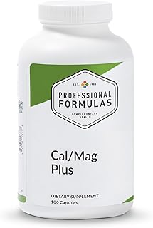 Professional Formulas Cal/Mag Plus – Calcium, Magnesium, Vitamin D3 & Boron – Highly Absorbable Mineral Complex for Healthy Bone Density, Muscle Function & Nutrient Metabolism – 90 Capsules