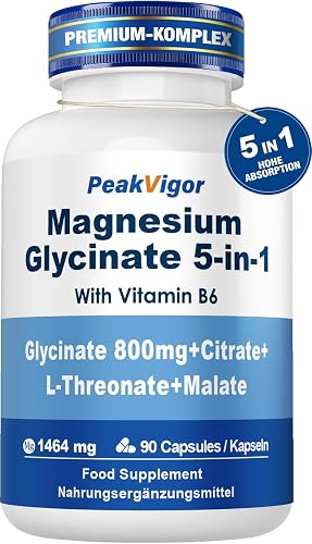 Magnesium Komplex 5 in 1-226mg elementares 105% NRV- Premium 1464mg Magnesiumgly