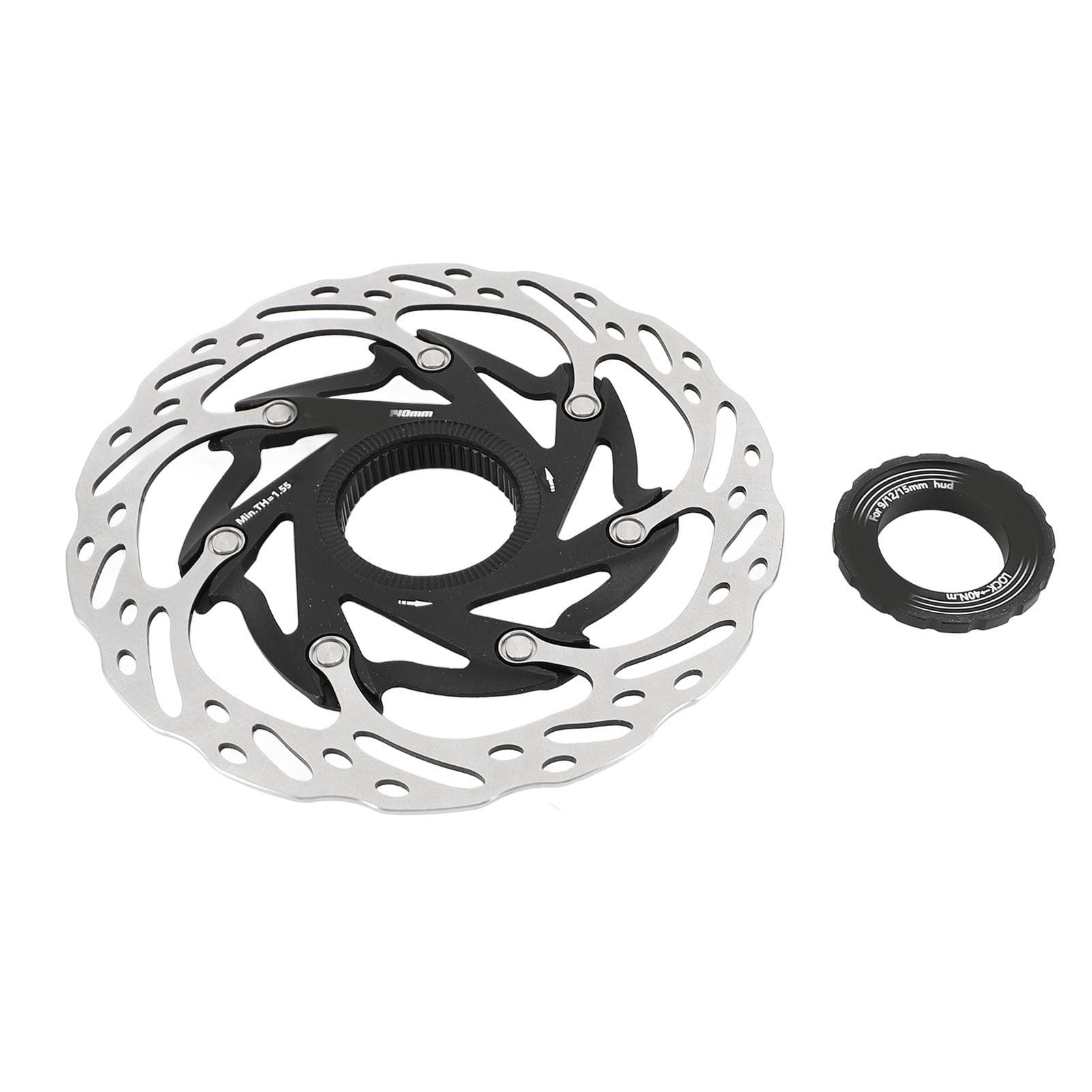 Naroote Disco Freno Bici, Compatibile con Mozzi Centerlock, 140mm