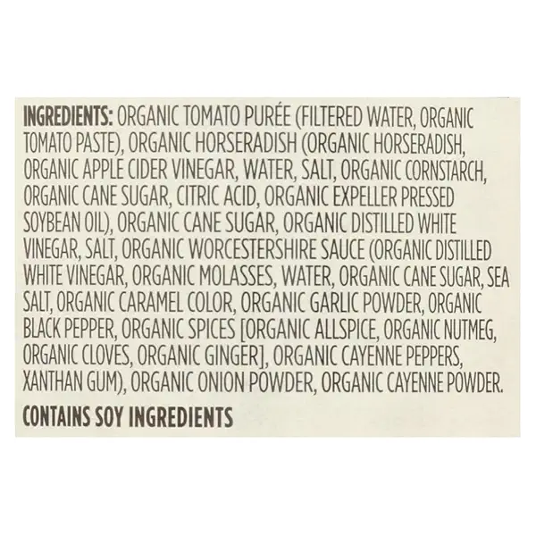 Organic Cocktail Sauce, 10 Fl Oz 3